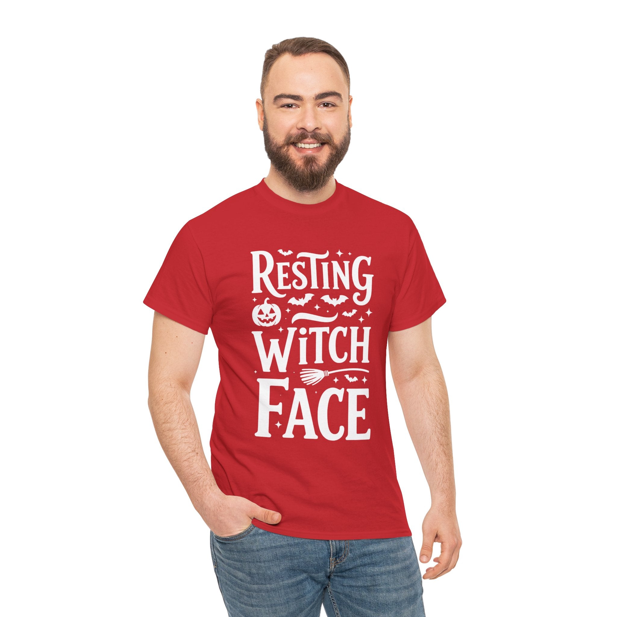 Resting Witch Face, Unisex Cotton Tee