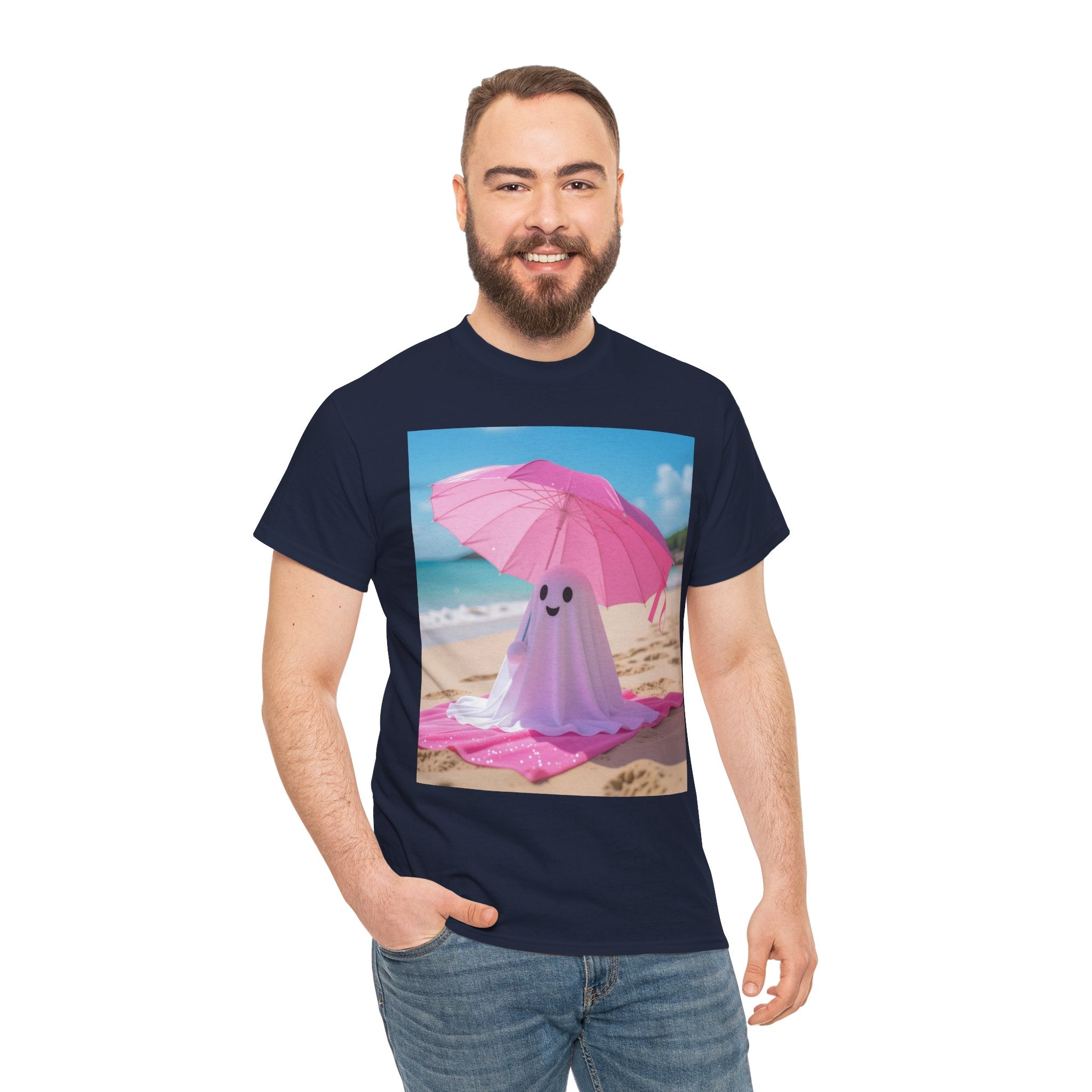 Beach Ghost, Unisex Cotton Tee