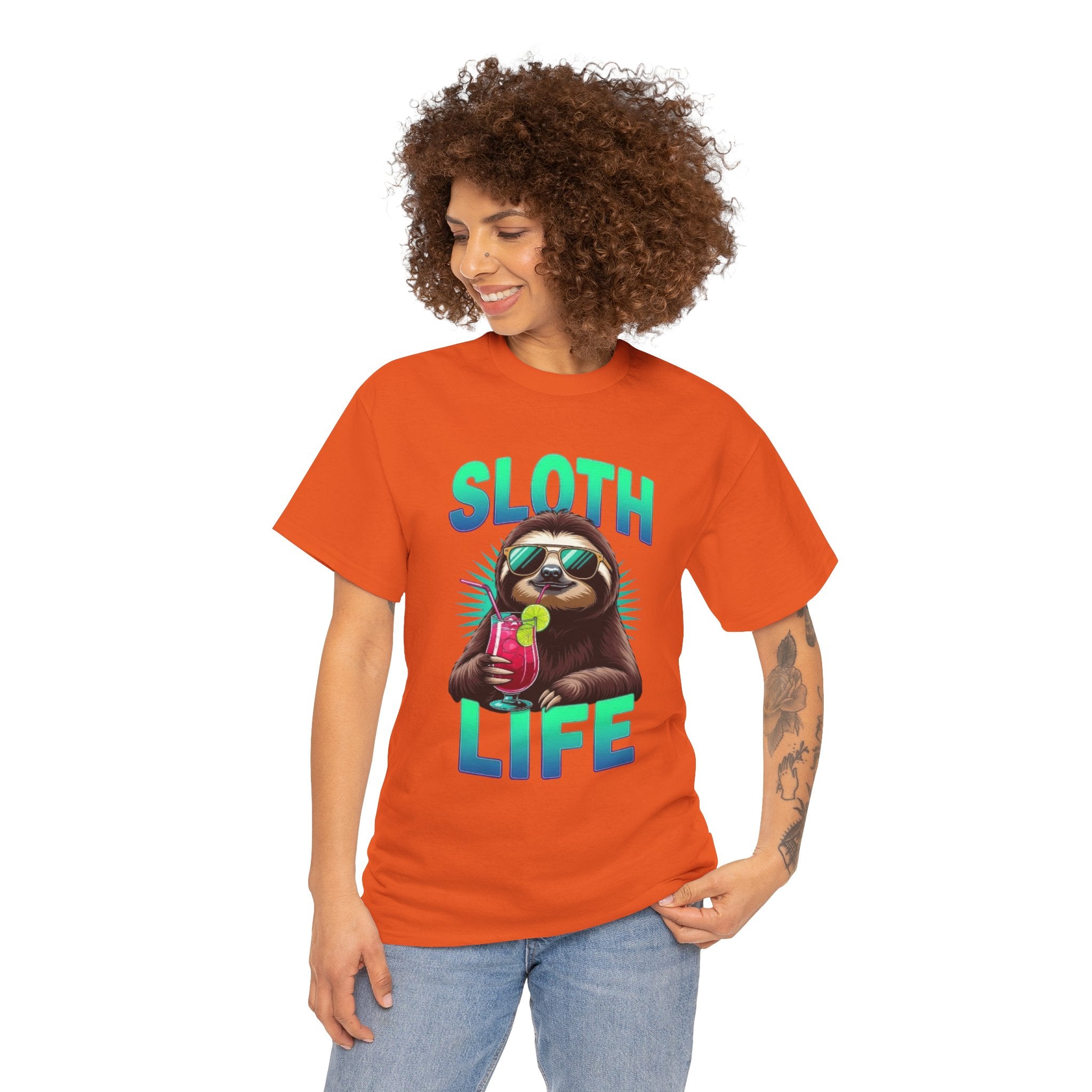 Sloth Life, Unisex  Cotton Tee