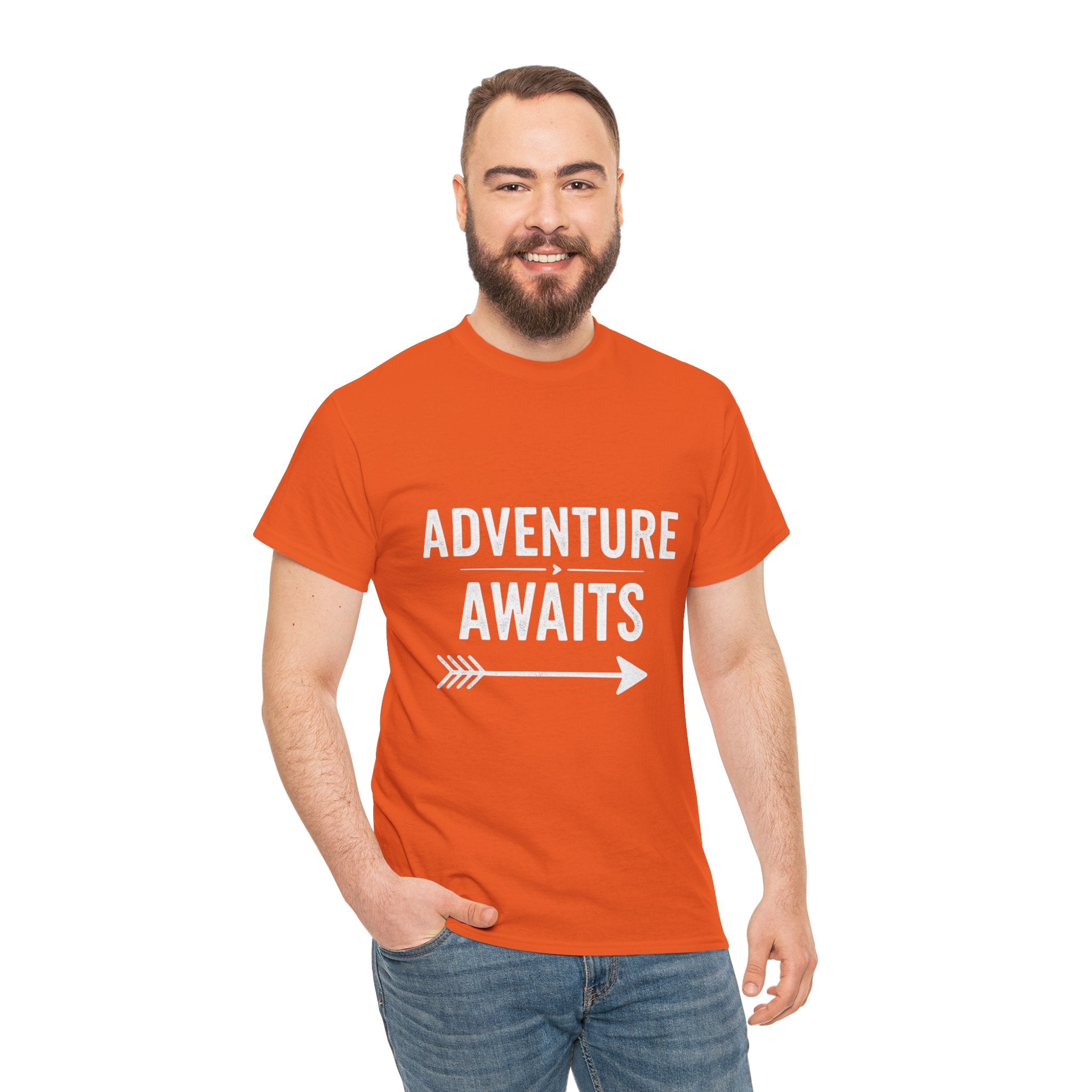 Adventure Awaits, Unisex Cotton Tee