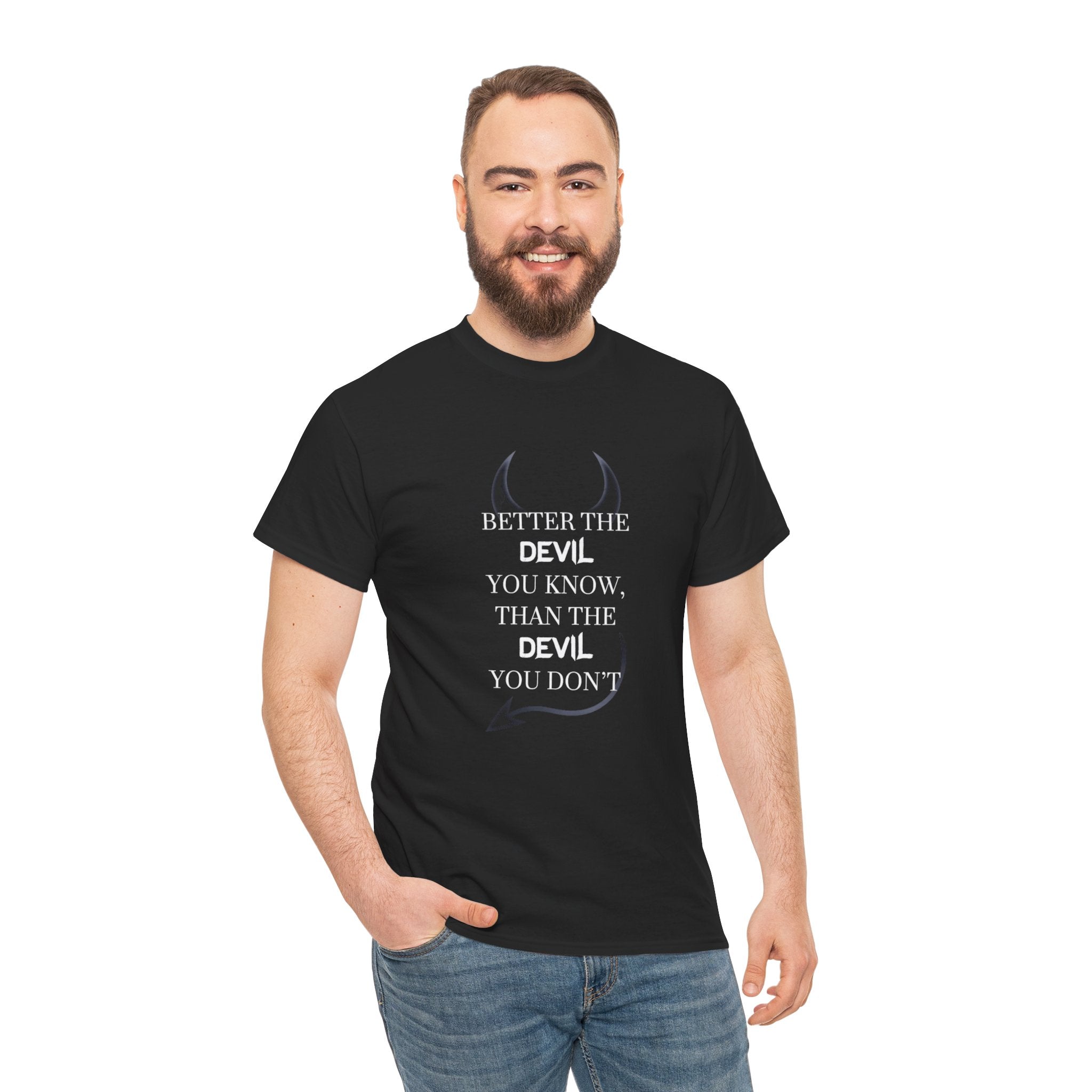 Devil You Know, Unisex Cotton Tee – T Shirt Goddess