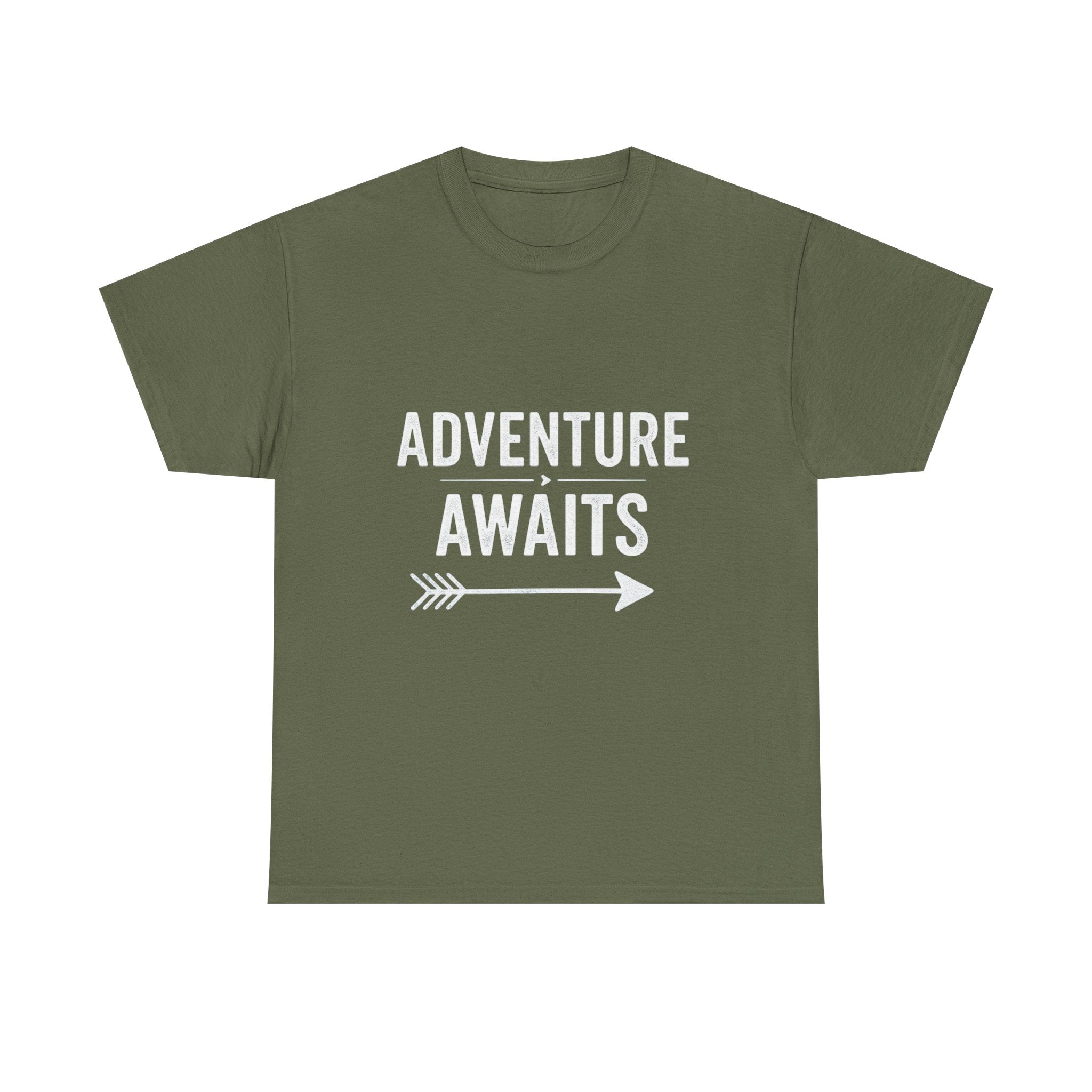 Adventure Awaits, Unisex Cotton Tee