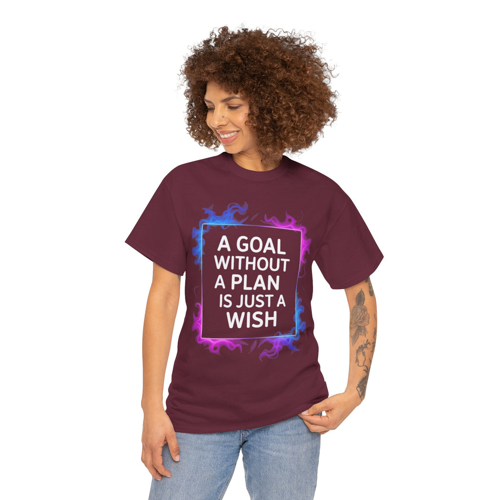 A Goal Without a Plan, Unisex Cotton Tee