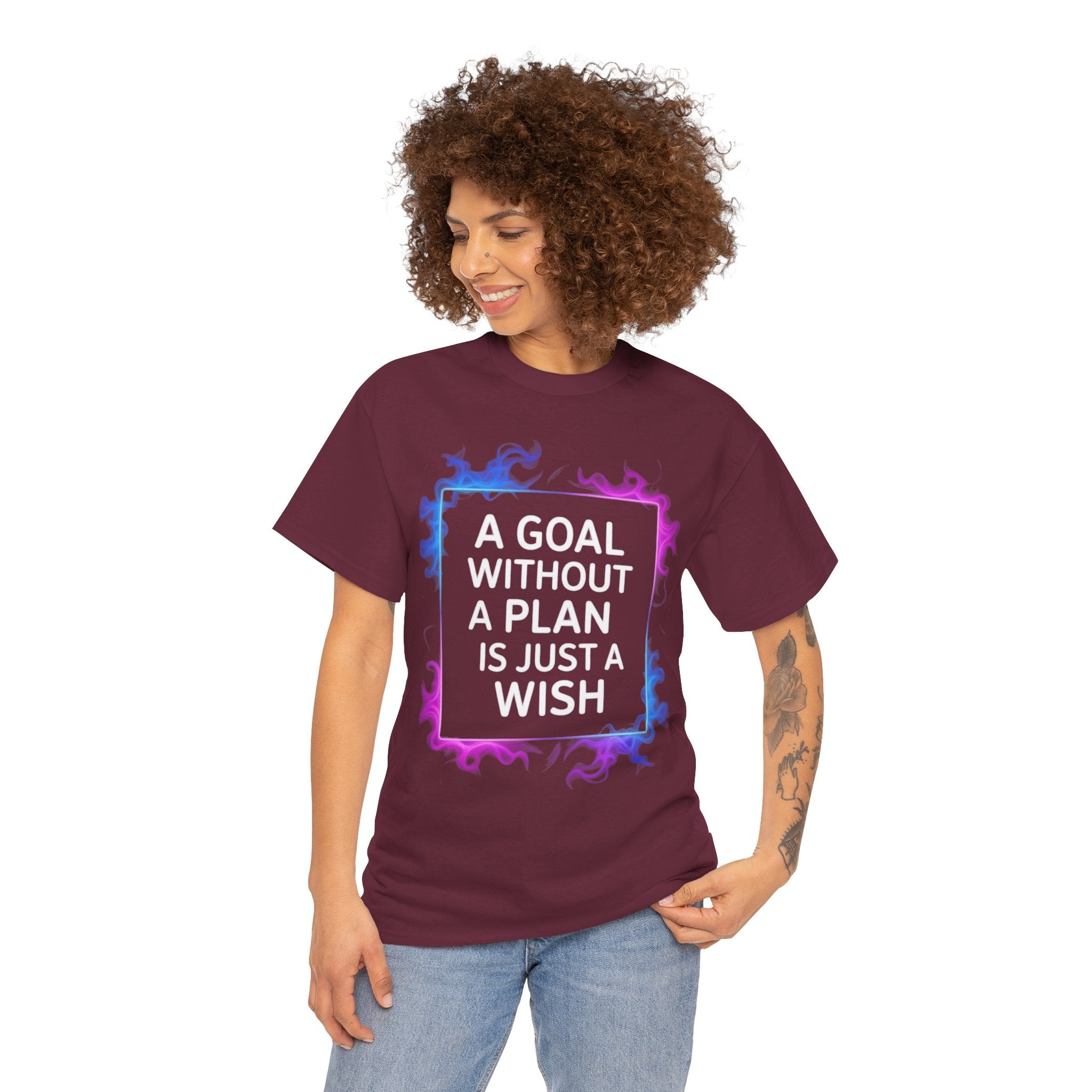 A Goal Without a Plan, Unisex Cotton Tee