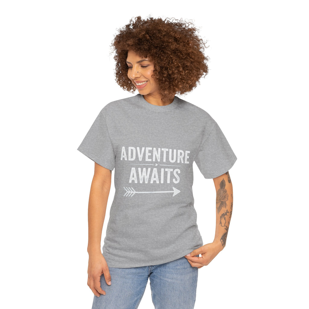 Adventure Awaits, Unisex Cotton Tee