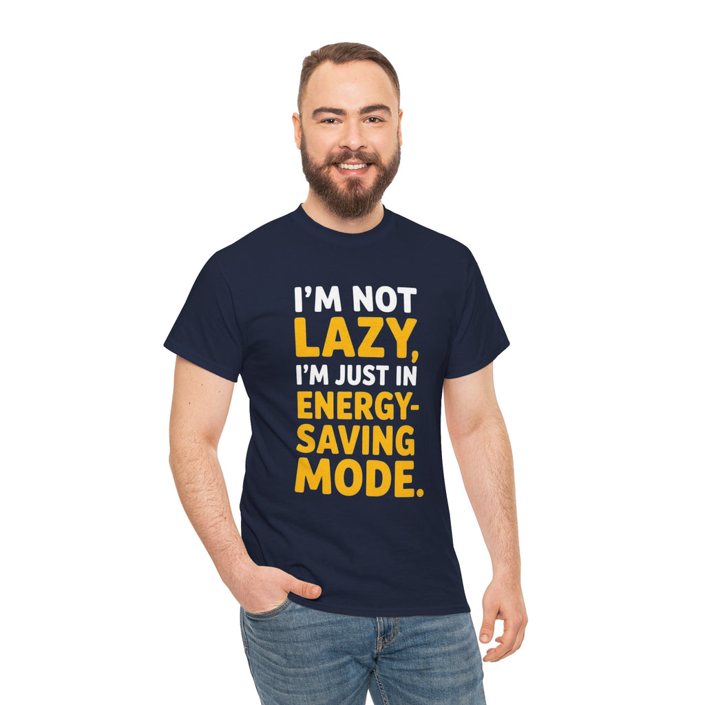 Lazy Energy-Saving Mode, Unisex Cotton Shirt