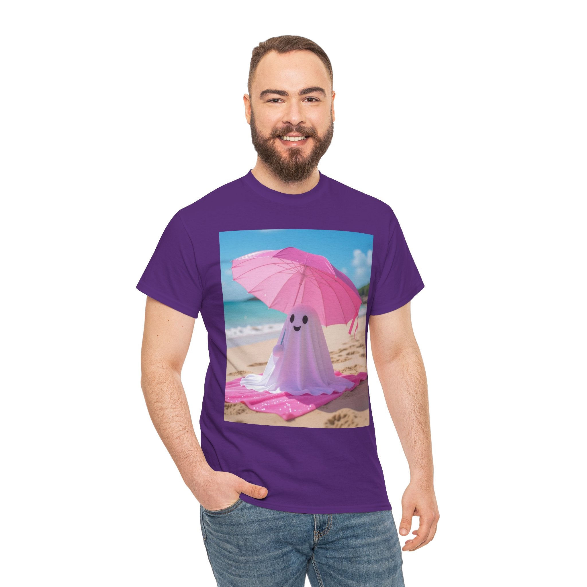 Beach Ghost, Unisex Cotton Tee