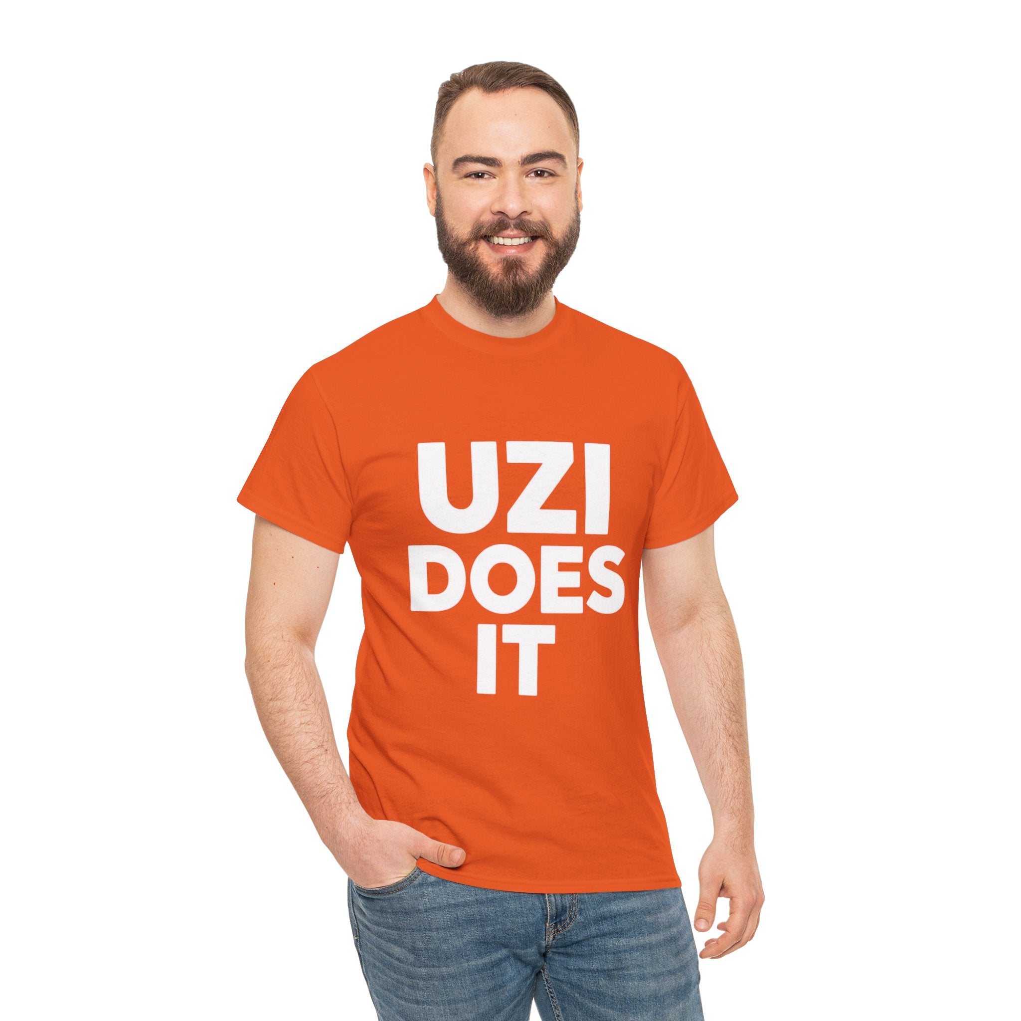 Uzi Does It, Cotton Tee