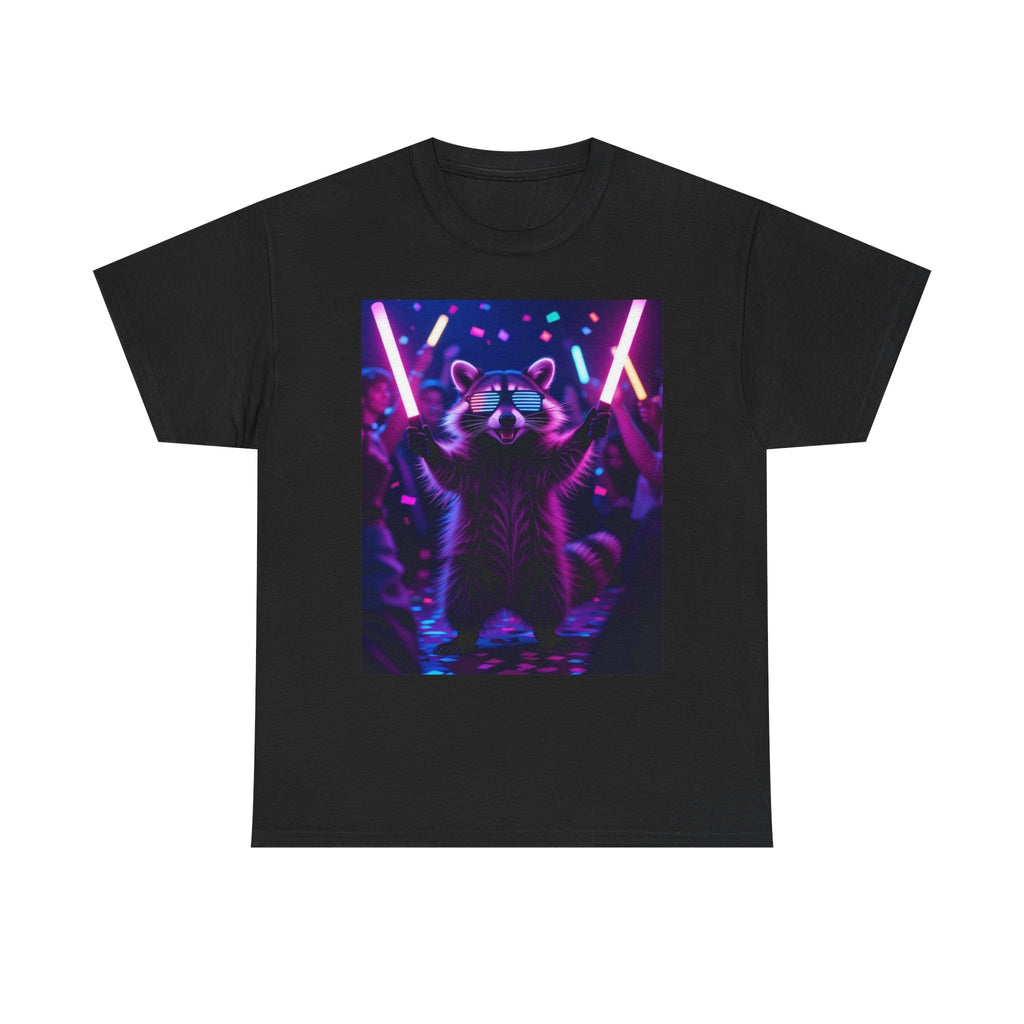Raccoon Raver, Unisex Cotton Tee
