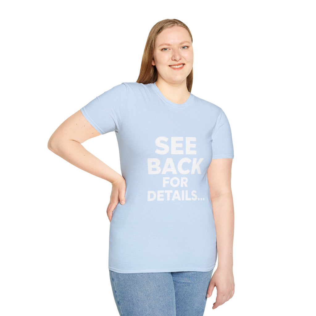 Fu*k Off - Front and Back Printed, Cotton Tee (Soft style)