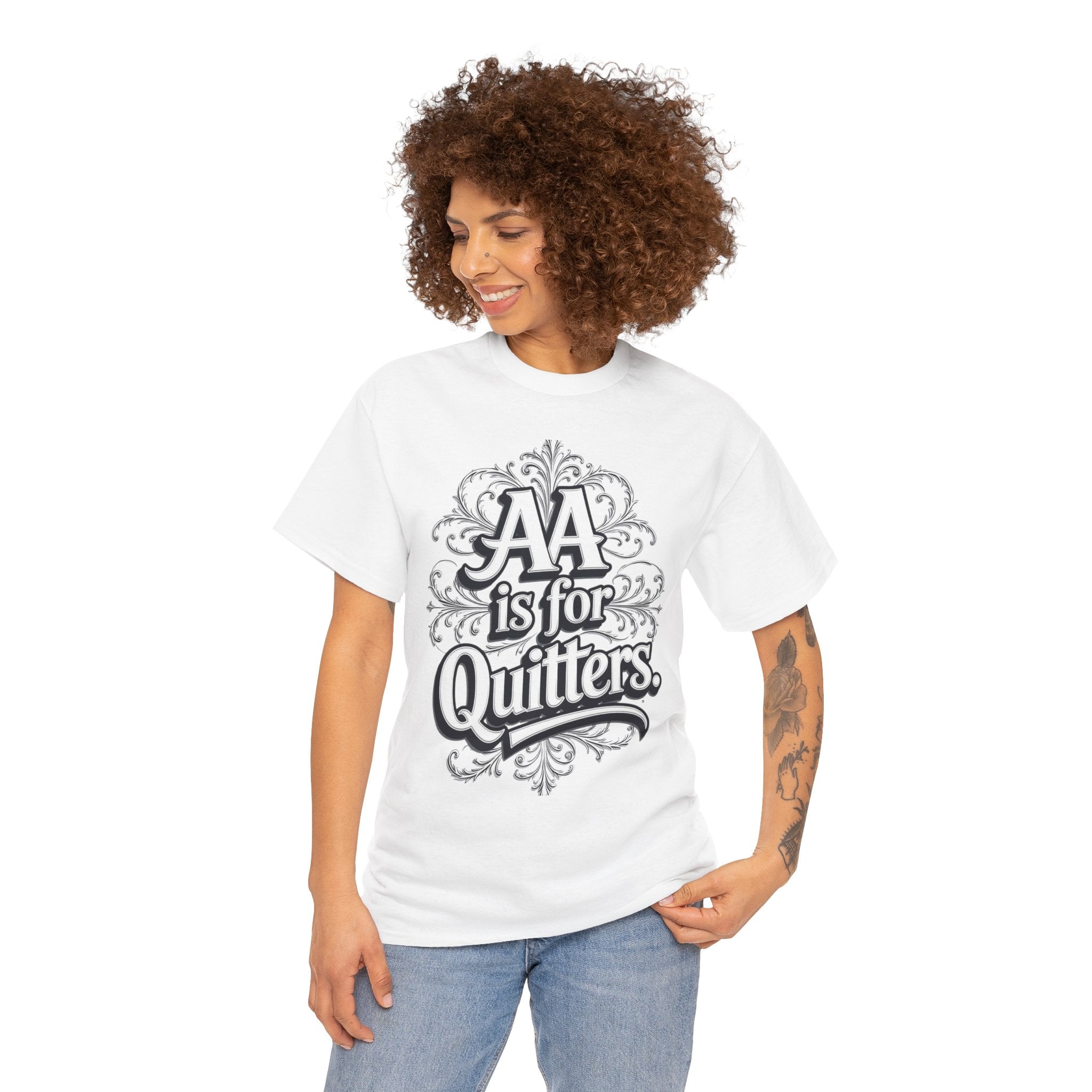 AA is for Quitters, Unisex Cotton Tee
