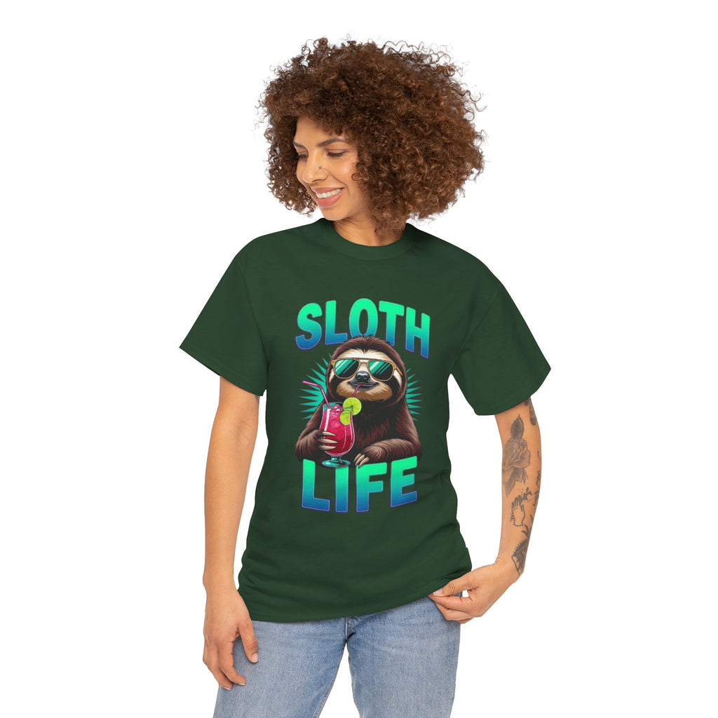 Sloth Life, Unisex  Cotton Tee