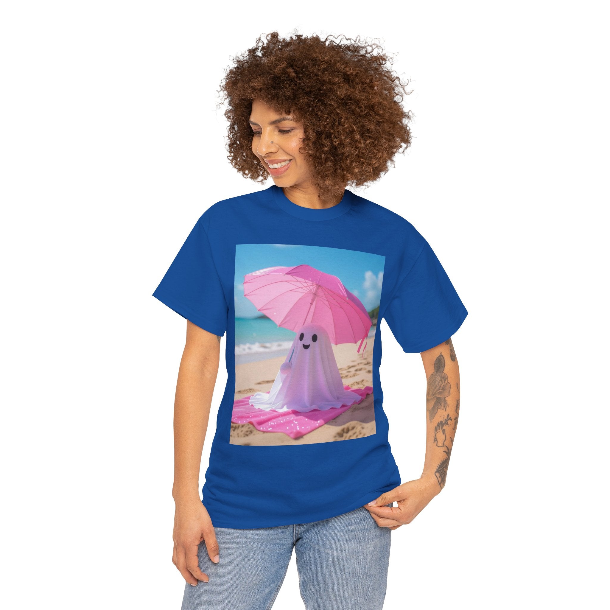 Beach Ghost, Unisex Cotton Tee
