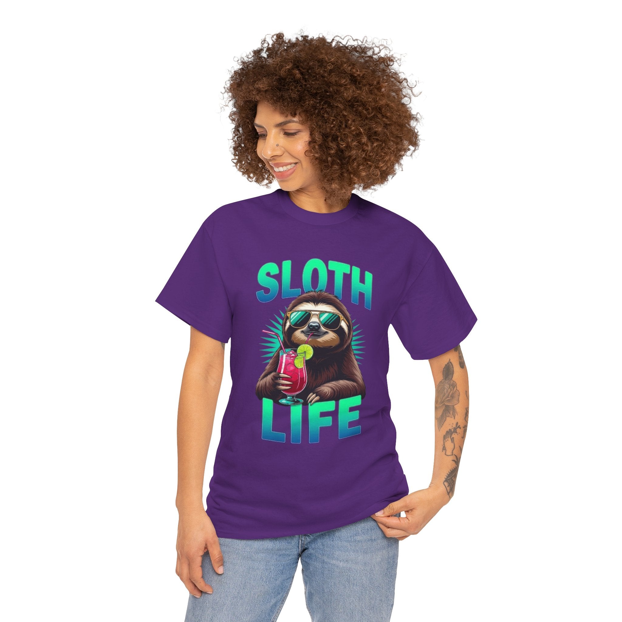 Sloth Life, Unisex  Cotton Tee