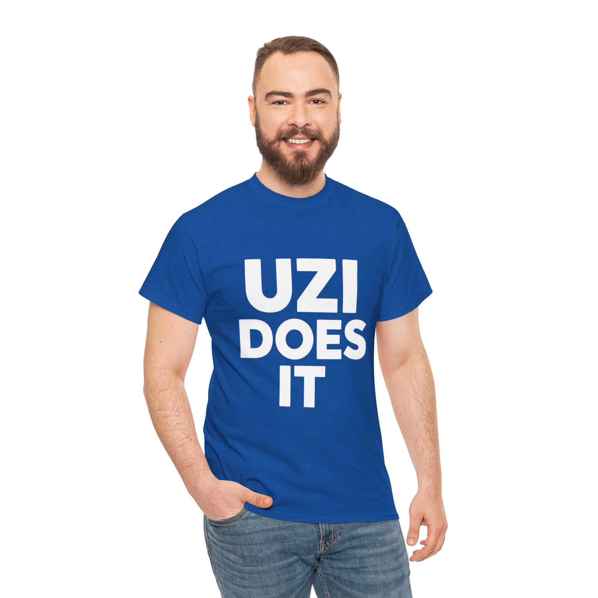 Uzi Does It, Cotton Tee