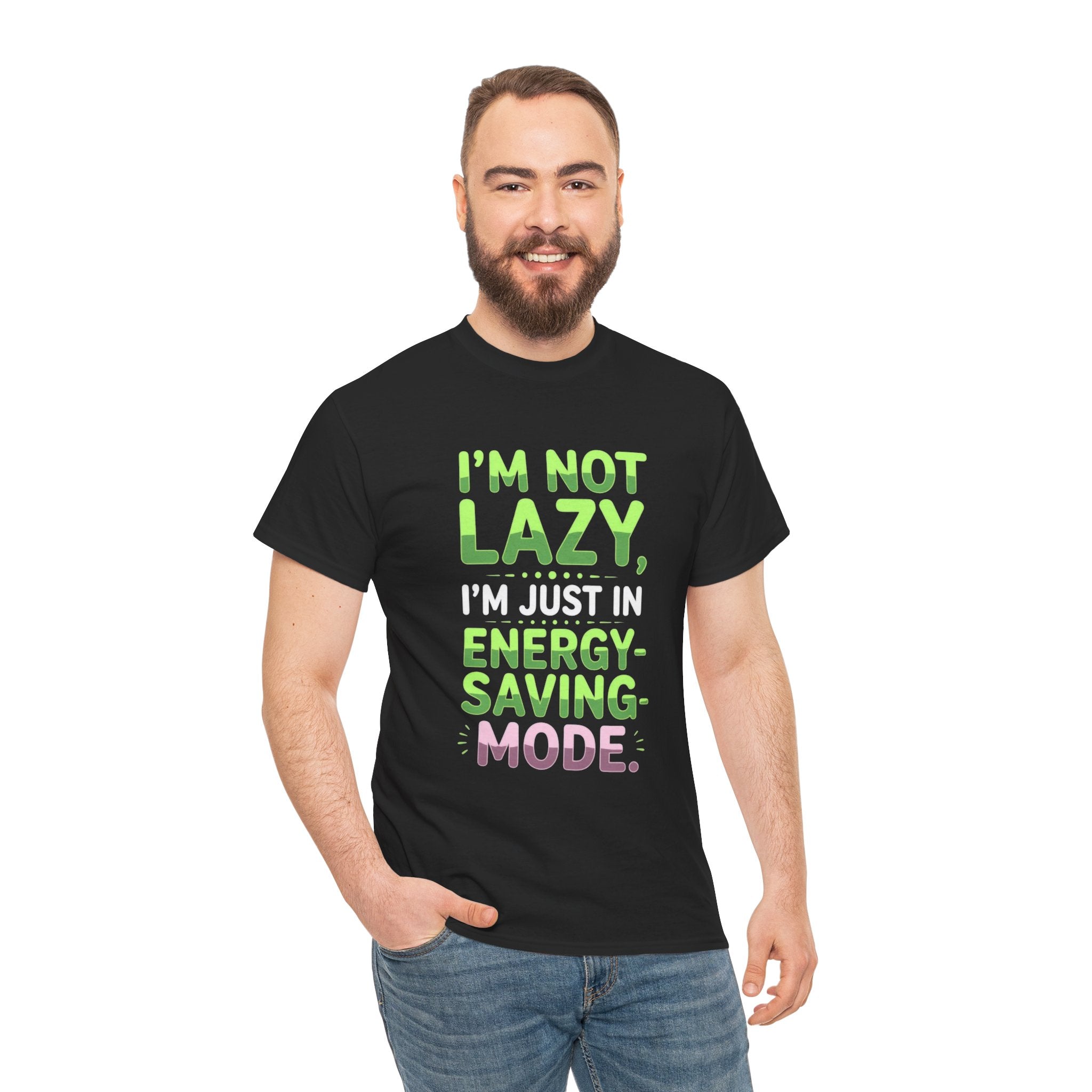 Lazy Energy-Saving Mode, Unisex Cotton Shirt