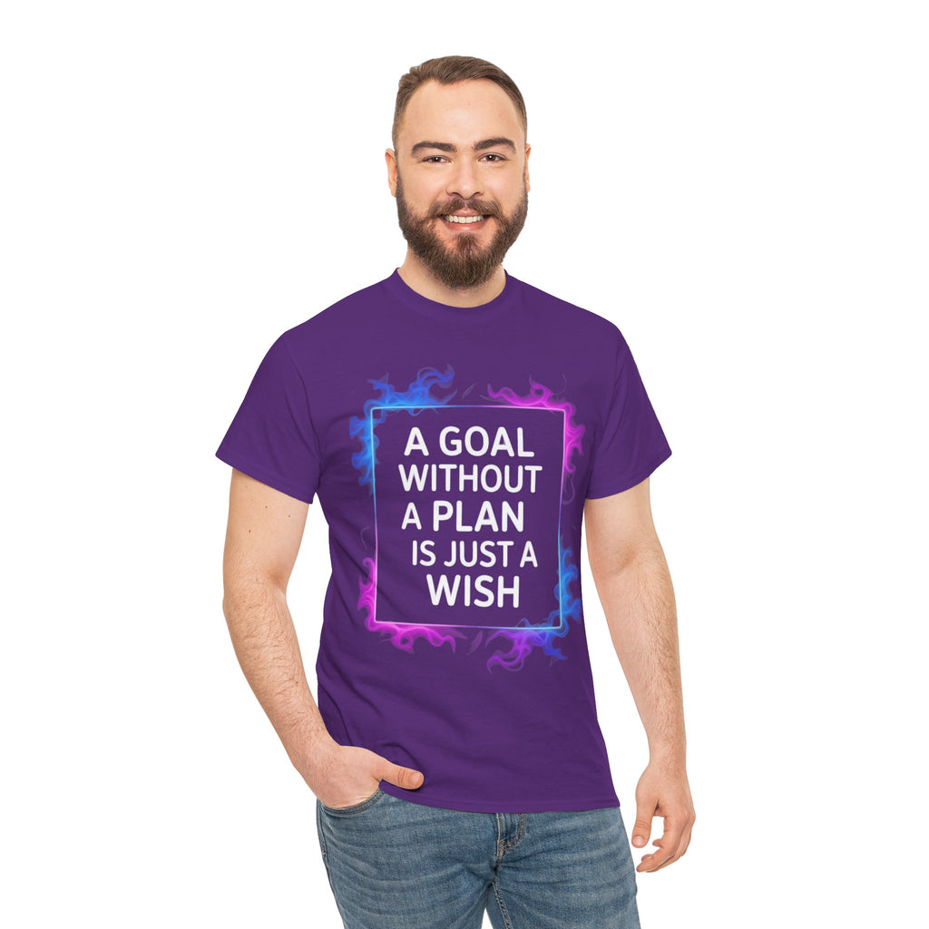 A Goal Without a Plan, Unisex Cotton Tee