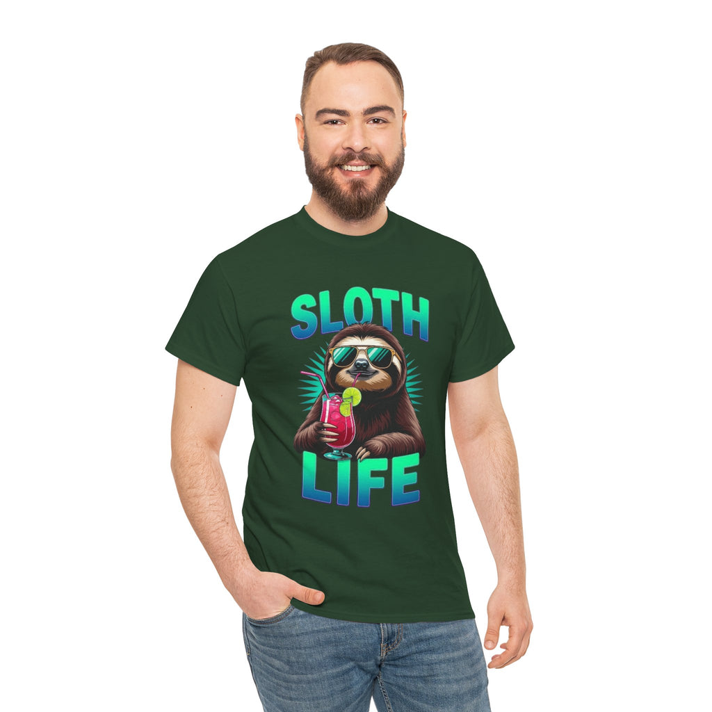 Sloth Life, Unisex  Cotton Tee