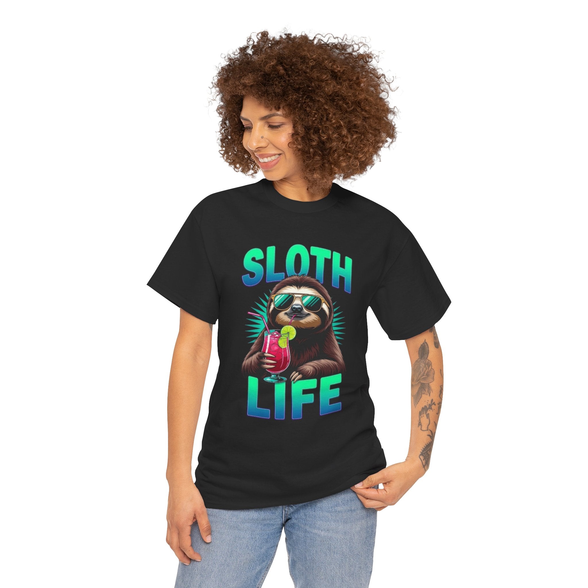 Sloth Life, Unisex  Cotton Tee