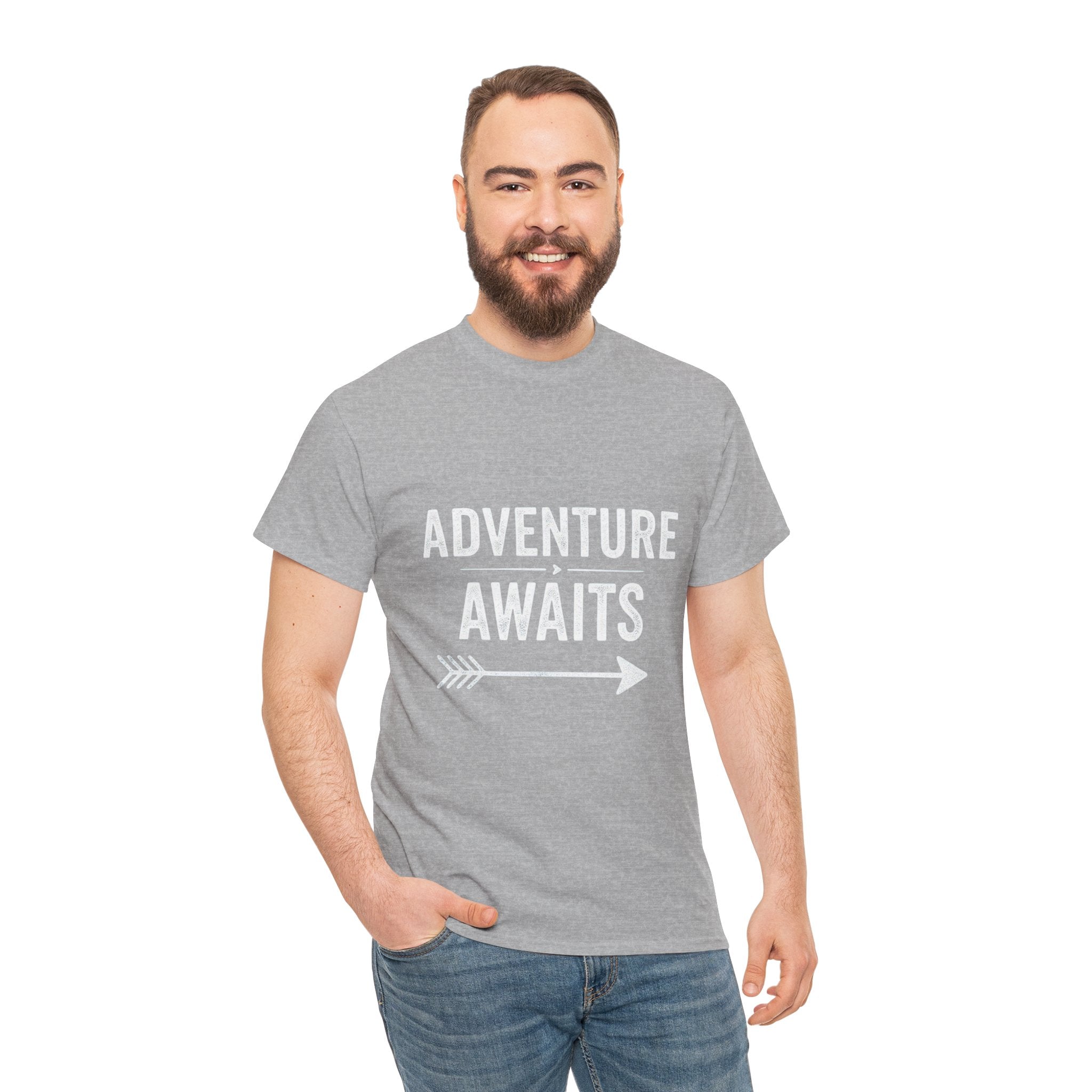 Adventure Awaits, Unisex Cotton Tee