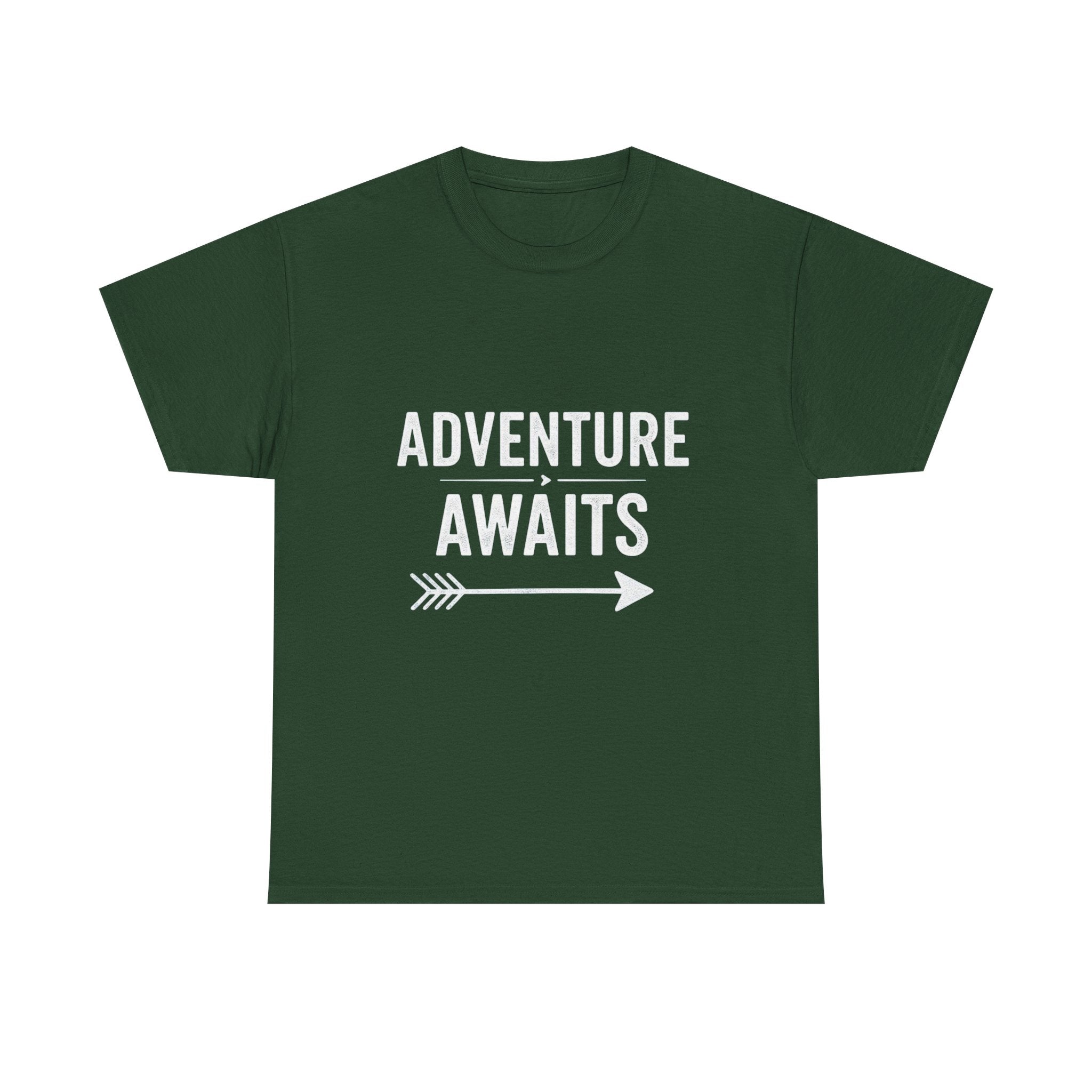 Adventure Awaits, Unisex Cotton Tee