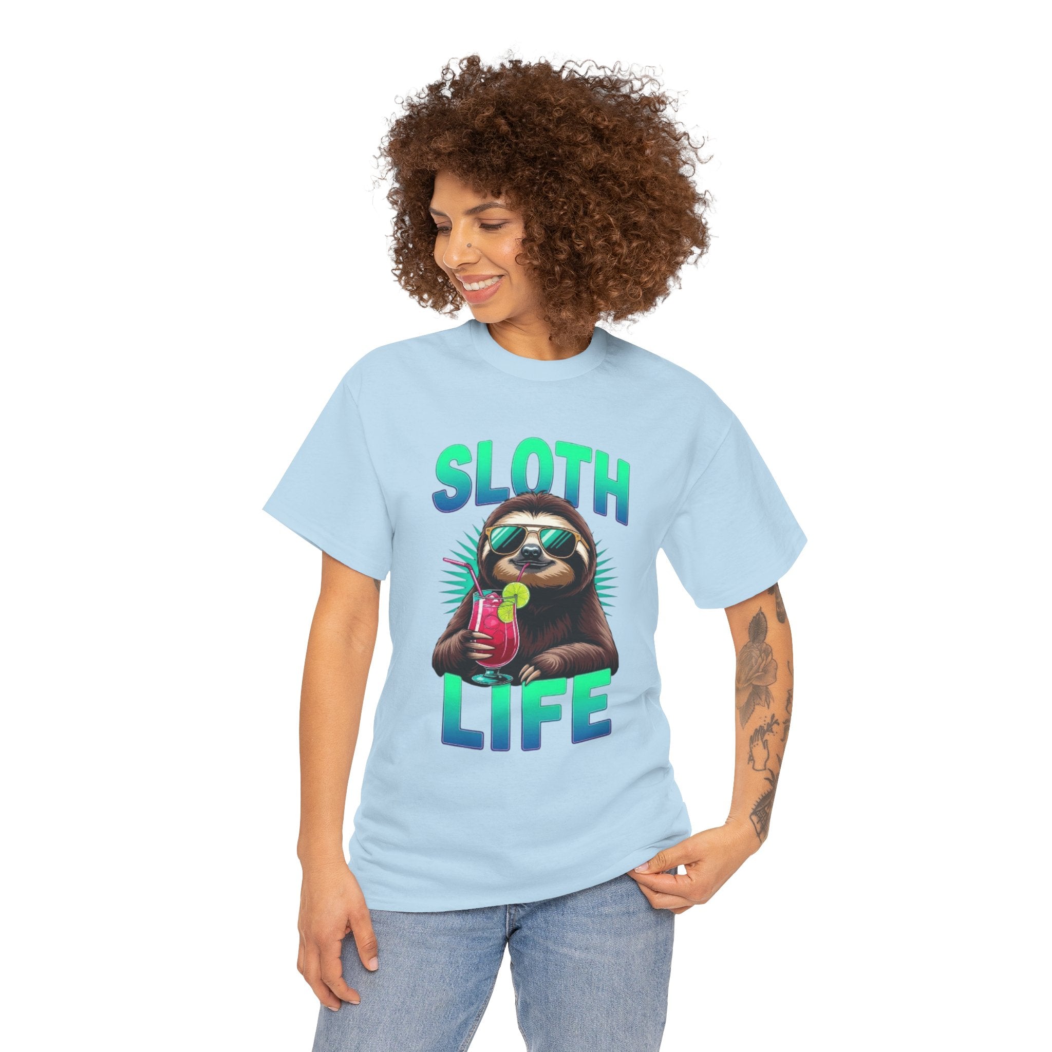 Sloth Life, Unisex  Cotton Tee